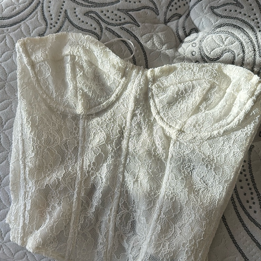 EDIKTED white corset! :)